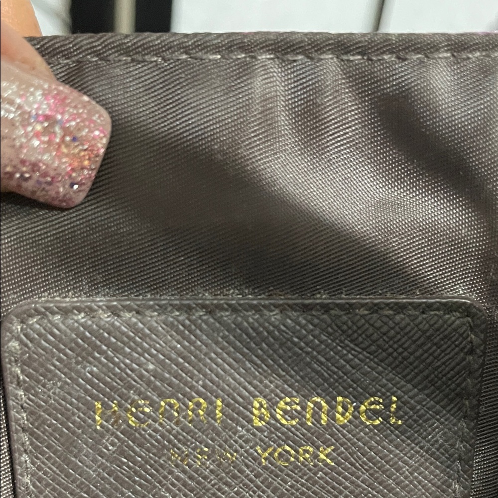 Henri Bendel Purple Illustrated Canvas Tote with Fashion Print - Picture 13 of 13